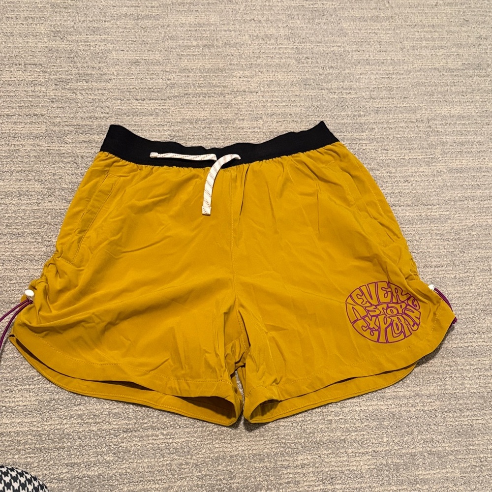 The North Face Women’s Yellow Athletic Hiking Shorts “Never Stop Exploring”